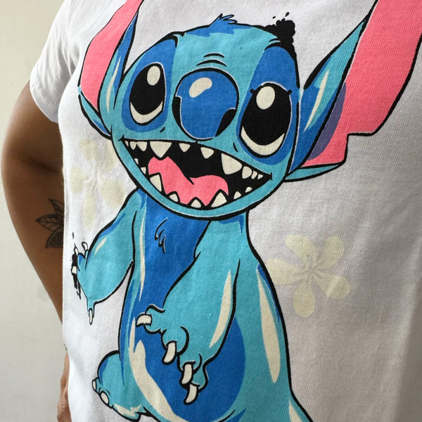 PIJAMA STITCH 3x1 - Pantalon + remera + pantuflas