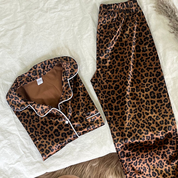 PIJAMAS AURA SATEN SET COMPLETO
