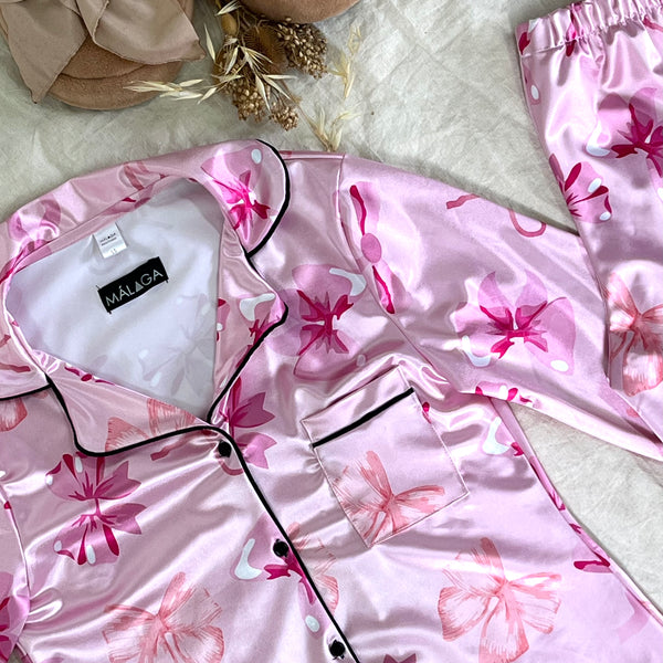 PIJAMAS AURA SATEN SET COMPLETO