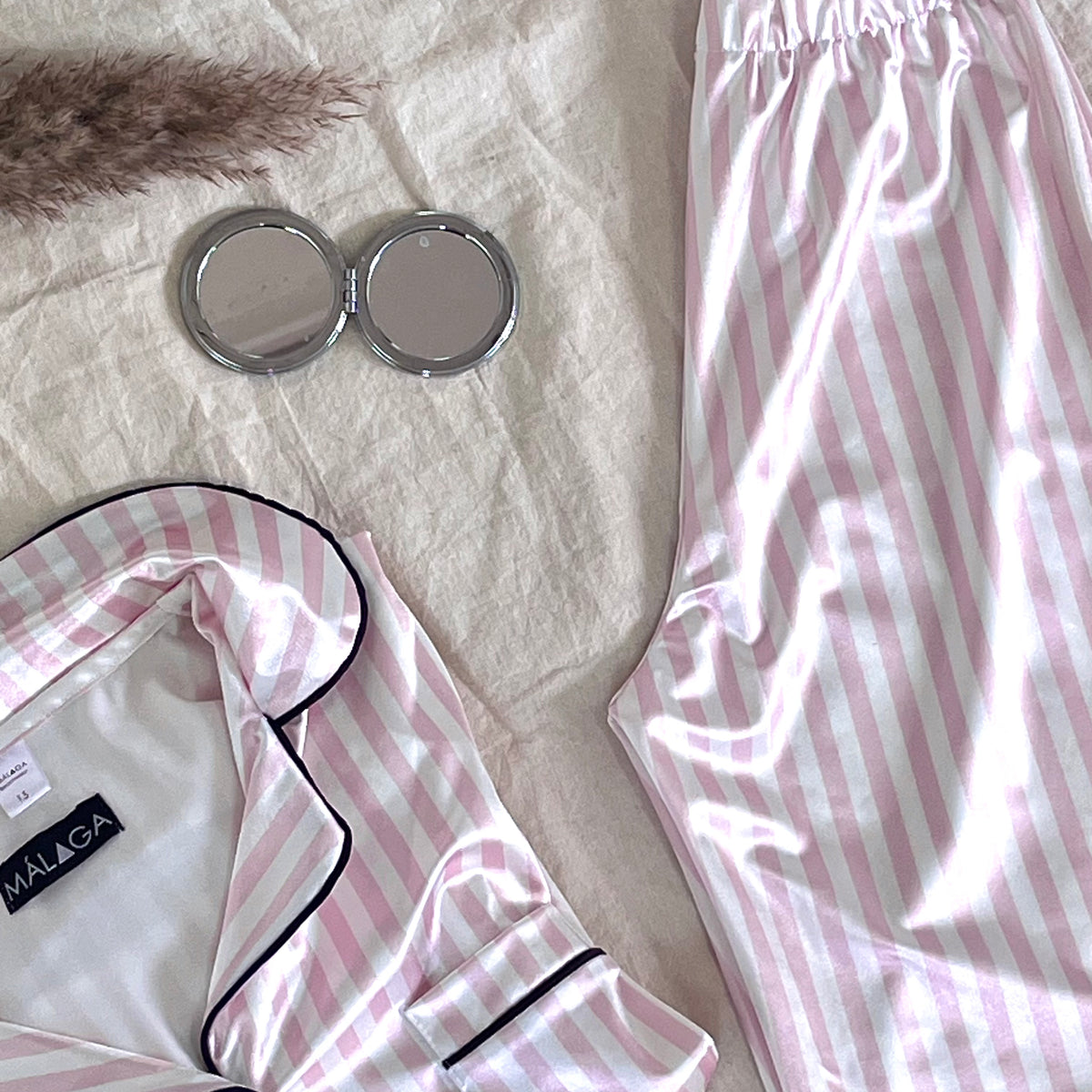 PIJAMAS AURA SATEN SET COMPLETO