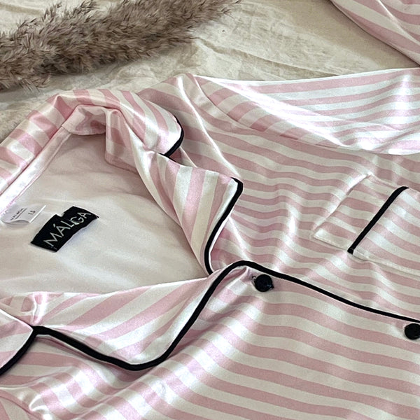 PIJAMAS AURA SATEN SET COMPLETO
